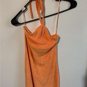 Orange Halter Dress